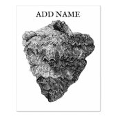 Gepersonaliseerde Shell Maple Wood Stamp Rubberstempel (Afrduk)