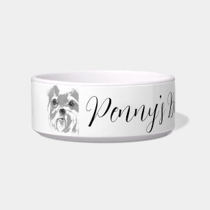 Gepersonaliseerde Shih Tzu Keramische Pet Bowl Voerbakje