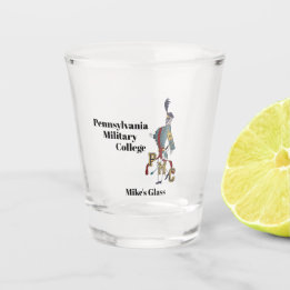 GEPERSONALISEERDE SHOT GLASS W/PMC PROUD CADET LOG GLAS