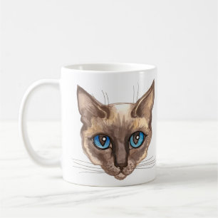 Gepersonaliseerde Siamese kat Koffiemok