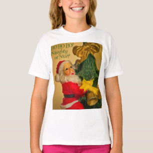 Gepersonaliseerde Sinterklaas op de Vintage van de T-shirt