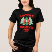 Gepersonaliseerde Sister's Christmas Shirt (Voorkant)