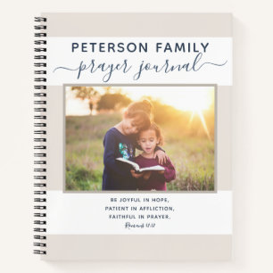 Gepersonaliseerde sjabloon in het Family Prayer Jo Notitieboek