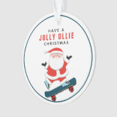 Gepersonaliseerde Skateboarder Keepomwille Ornament (voorkant)