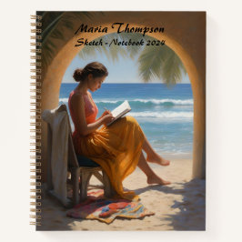 Gepersonaliseerde Sketch Travel Notitieboek Dagboe