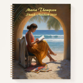 Gepersonaliseerde Sketch Travel Notitieboek Dagboe