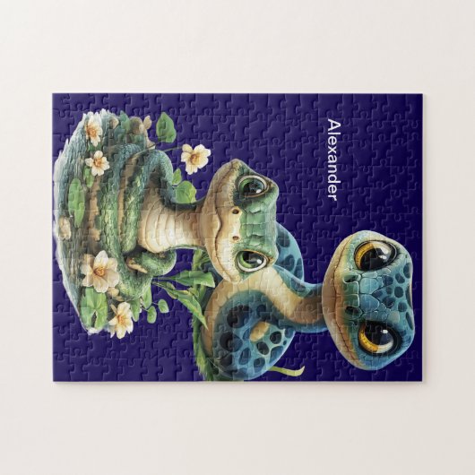 Gepersonaliseerde slang Puzzel Legpuzzel (Horizontaal)