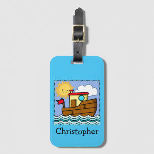Gepersonaliseerde sleepboot bagagelabel