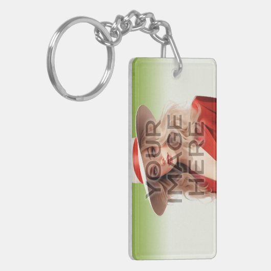 Gepersonaliseerde Sleutelhanger Horizontale Afbeel (Voorkant Links)