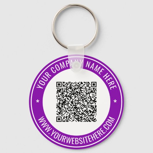 Gepersonaliseerde Sleutelhanger met Uw Code QR en (Voorkant)
