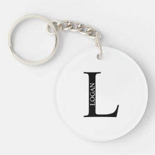 Gepersonaliseerde Sleutelhanger van het Monogram e