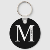 Gepersonaliseerde Sleutelhanger van het Monogram e (Voorkant)