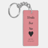 Gepersonaliseerde sleutelhanger werpt de beste nan (Voorkant Links)