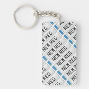 Gepersonaliseerde Sleutelring NewReg Sleutelhanger