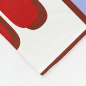 Gepersonaliseerde Sneeuwman Candy Cane Blanket Fleece Deken (Hoek)