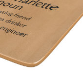 Gepersonaliseerde snijplank bruiloft Charcuterie C (Hoek)