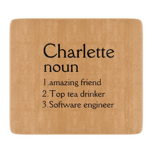 Gepersonaliseerde snijplank bruiloft Charcuterie C (Voorkant)