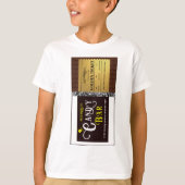 Gepersonaliseerde Snoep Bar Golden Ticket T-shirt (Voorkant)