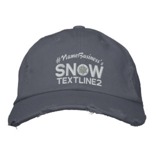 Gepersonaliseerde Snowflake 2 lijnen Embroidery Pet
