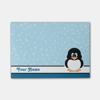 Gepersonaliseerde Snowflake Penguin Post-it® notes