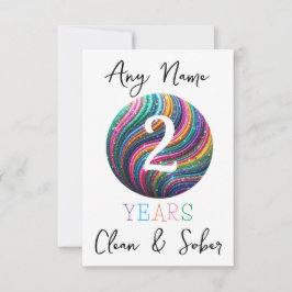 Gepersonaliseerde soberheid sober verjaardagsfeest