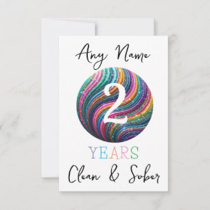 Gepersonaliseerde soberheid sober verjaardagsfeest