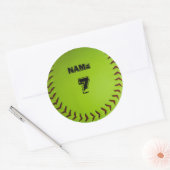 Gepersonaliseerde softbal sticker (Envelop)