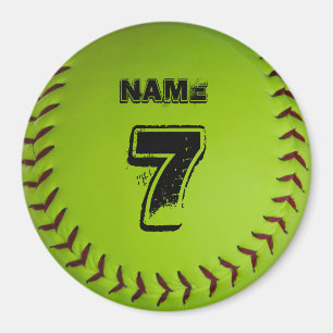 Gepersonaliseerde Softball Magnet Magneet
