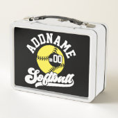 Gepersonaliseerde Softball Speler VOEG NAAM TOE Re (Achterkant)