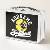 Gepersonaliseerde Softball Speler VOEG NAAM TOE Re (Voorkant)