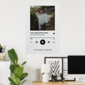 Gepersonaliseerde Song Poster Wall Art Print Custo (Thuiskantoor)