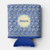 Gepersonaliseerde Sorta Blue Calico Blikjeskoeler (Achterkant)