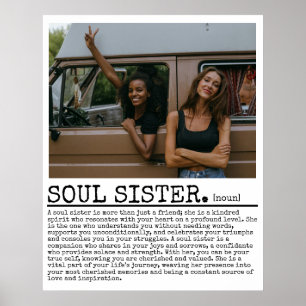 Gepersonaliseerde Soul Sister Definitie met Foto Poster