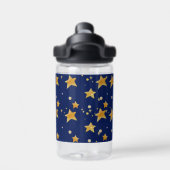 Gepersonaliseerde Space Adventure Waterfles voor k (Achterkant)