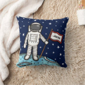 Gepersonaliseerde Spaceman Astronaut Cosmonaut Cus Kussen (Deken)