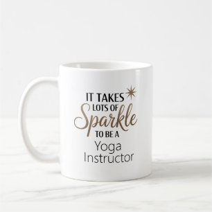 Gepersonaliseerde Sparkle Gift voor Yoga Instructe Koffiemok