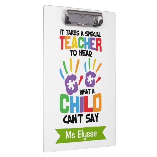 Gepersonaliseerde speciale onderwijs leraar klembo klembord (Rechts)