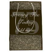 Gepersonaliseerde speciale verjaardagscadeau tas 7 medium cadeauzakje (Voorkant)