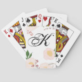 Gepersonaliseerde speelkaarten Witte Bloemen op (Achterkant)