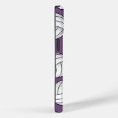 Gepersonaliseerde Speler Naam Volleybal Paarse Case-Mate iPhone Case (Achterkant / Rechts)