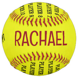 Gepersonaliseerde speler softbal