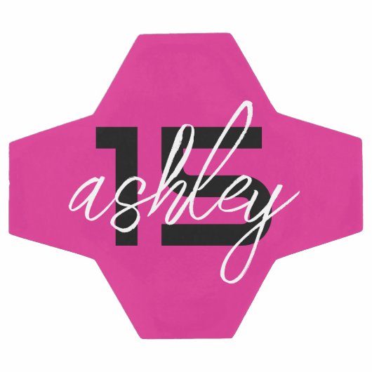 Gepersonaliseerde spelersnaam en -nummer voetbal (Enkel)