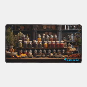 Gepersonaliseerde Spice Shop Counter Desk Mat