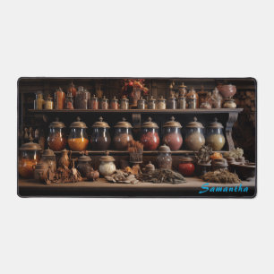 Gepersonaliseerde Spice Shop Counter Desk Mat