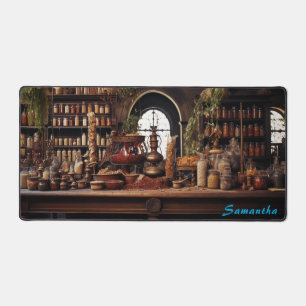 Gepersonaliseerde Spice Shop Counter Desk Mat