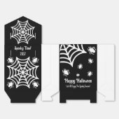 Gepersonaliseerde Spiderweb Halloween Bedankdoosjes (Ongevouwen)