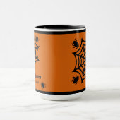 Gepersonaliseerde Spiderweb Halloween Mok (Midden)
