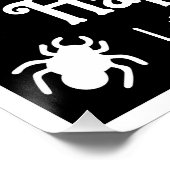 Gepersonaliseerde Spiderweb Halloween Perfect Poster (Hoek)