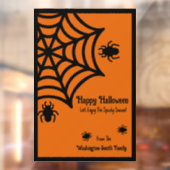 Gepersonaliseerde Spiderweb Halloween Raamsticker (Vel 2)