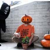 Gepersonaliseerde Spiderweb Halloween T-shirt